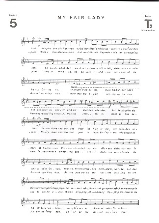 Ascot Gavotte für Männerchor und Klavier