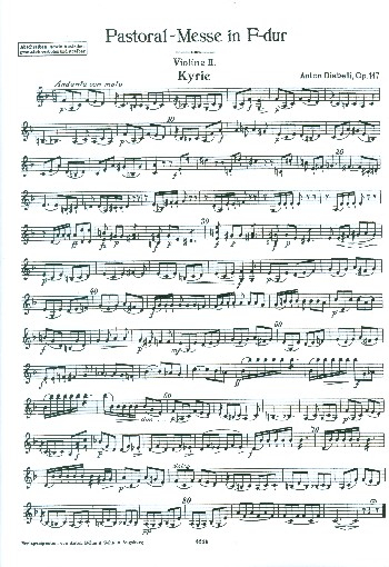 Pastoralmesse F-Dur op.147 für Chor, Orchester und Orgel
