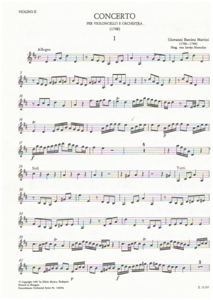 Konzert D-Dur für Violoncello und Orchester