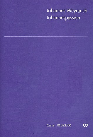 Johannespassion für gem Chor (SAM), Streicher und Orgel