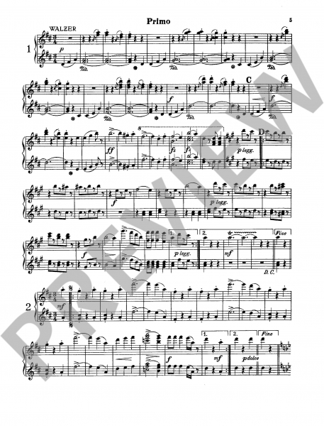 Vierhändige Stücke für Klavier Meine Strauß-Walzer