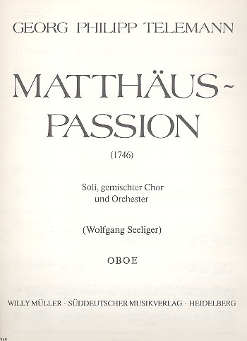 Matthäus-Passion für Soli, gem Chor und Orchester