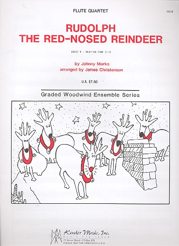 Rudolph the red-nosed Reindeer for flute quartet