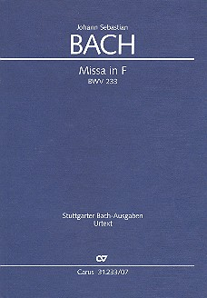 Messe F-Dur BWV233 für Soli, gem Chor und Orchester