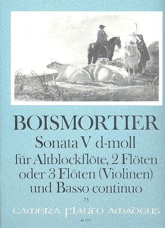 Sonate d-Moll Nr.5 op.34,5 für 3 Flöten oder Altblockflöte und