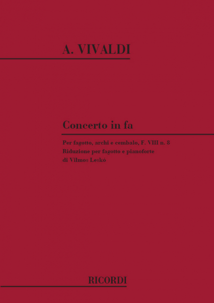 Concerto fa maggiore F.VIII:8 per fagotto, archi e bc
