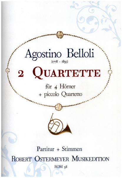 3 Quartette für 4 Hörner Partitur und Stimmen