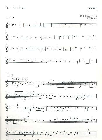 Der Tod Jesu für Soli, gem Chor und Orchester
