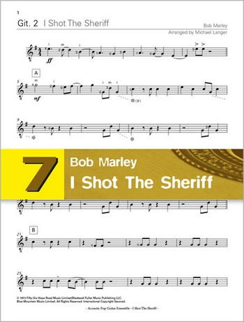 I shot the Sheriff für 4 Gitarren