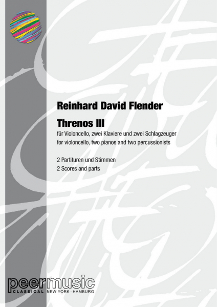 Threnos 3 für Violoncello, 2 Klaviere und 2 Schlagzeuger