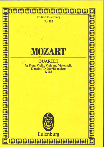 Studienpartitur Quartett D-Dur KV 285 - Antiquariat