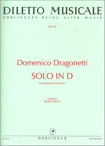 Solo D-Dur für Kontrabaß und Klavier