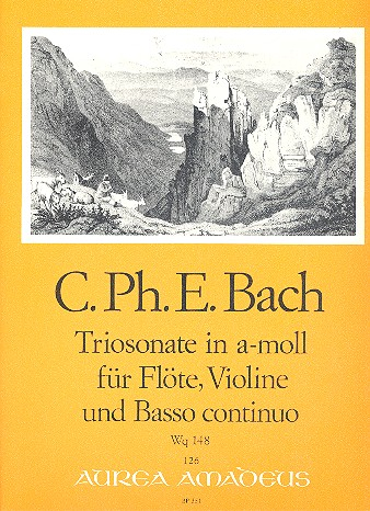 Triosonate a-Moll WQ148 für Flöte (Violine, Oboe), Violine und Bc