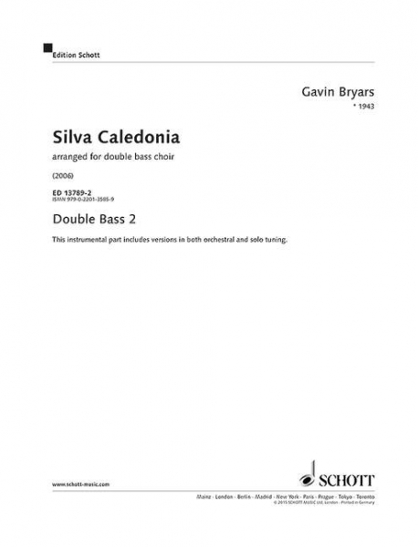 Silva Caledonia für Kontrabass-Ensemble (Minimum 8 Spieler)