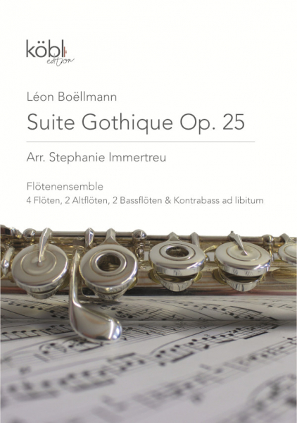 Suite gothique op.25 für Flöten-Ensemble (8 Spieler) (Kontrabass ad lib)