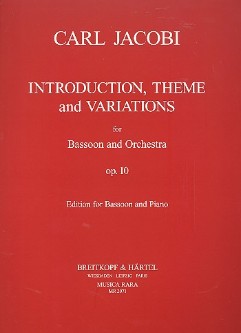 Introduktion, Thema und Variationen op.10 für Fagott und Orchester