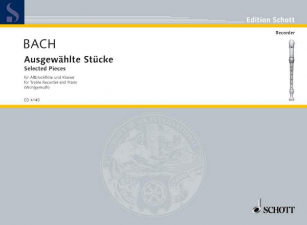Ausgewählte Stücke für Altblockflöte und Klavier