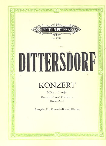 Konzert E-Dur Krebs172 für Kontrabaß und Orchester für Kontrabaß und Klavier