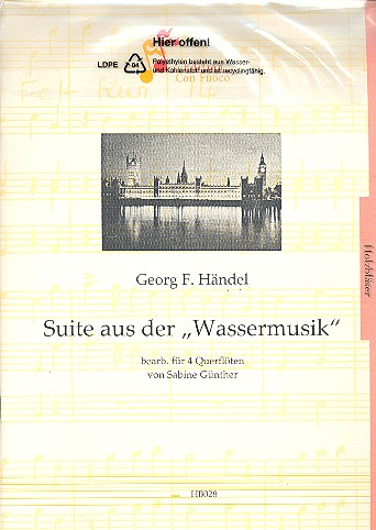 Suite aus der Wassermusik für 4 Flöten