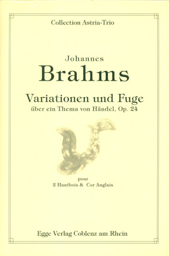 Variationen und Fuge op.24 über ein Thema von Händel pour 2 hautbois et 2 cors anglais