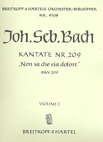 Non sa che sia dolore Kantate Nr.209 BWV209