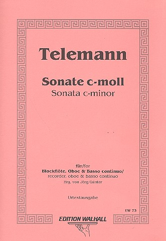 Sonate c-Moll für Blockflöte, Oboe und bc