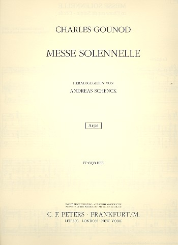 Messe solennelle G-Dur (Cäcilien-Messe) für Soli, gem Chor und Orchester