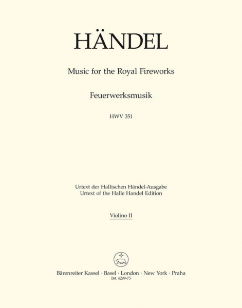 Feuerwerksmusik HWV351 für Orchester Violine 2