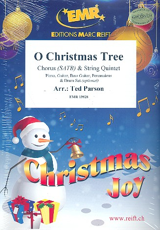 O Christmas Tree for mixed chorus and 5 strings (rhythm group ad lib)
