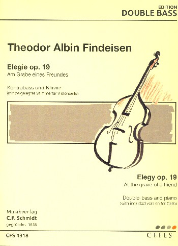 Elegie op.19 für Kontrabass (Violoncello) und Klavier
