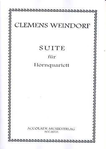 Suite für 4 Hörner Partitur und Stimmen