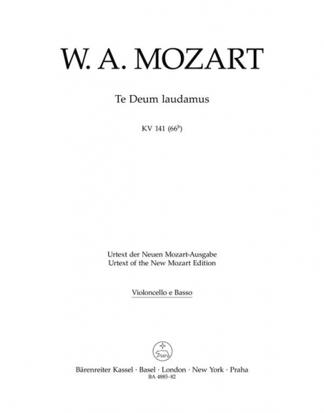 Te Deum laudamus KV141 für Chor und Orchester
