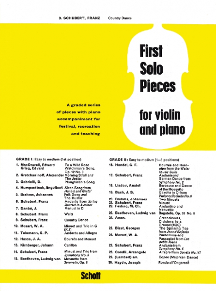Country dance for violin and piano