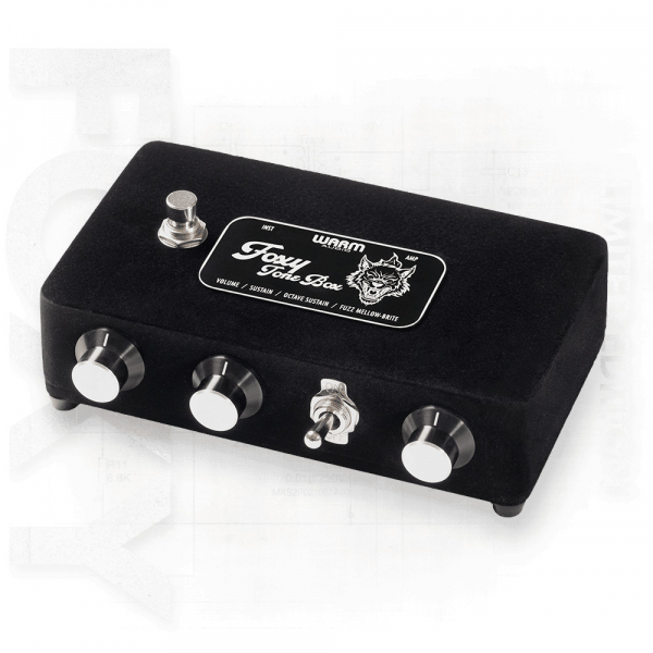 Bodeneffektgerät Warm Audio Foxy Tone Box Werewolf Black