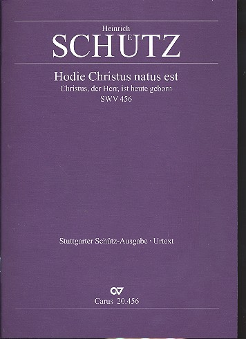 Hodie Christus natus est SWV456 für 6 Stimmen und Bc