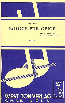 Boogie für Geige für Violine und Salonorchester