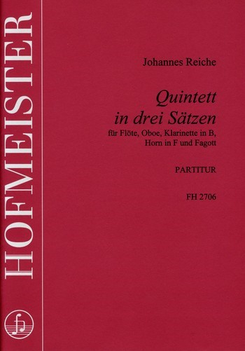 Quintett in 3 Sätzen für Flöte, Oboe, Klarinette, Horn und Fagott