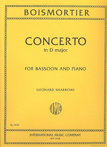 Konzert D-Dur für Fagott und Klavier