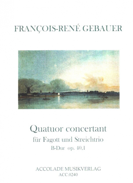 Quatuor concertant op.40,1 für Fagott, Violine, Viola und Violoncello