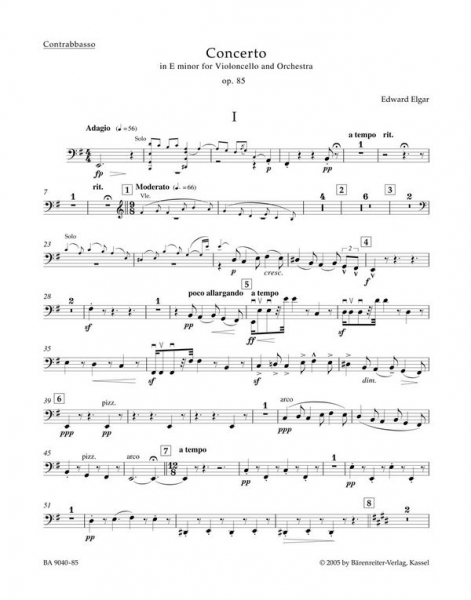 Konzert e-Moll op.85 für Violoncello und Orchester