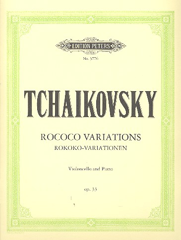 Rokoko-Variationen op.33 für Violoncello und Orchester für Violoncello und Klavier