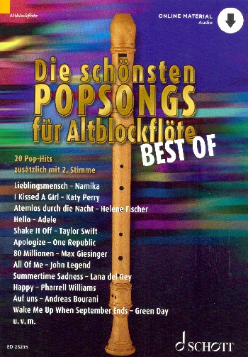 Die besten Popsongs - Best of (+Online-Audio) :
