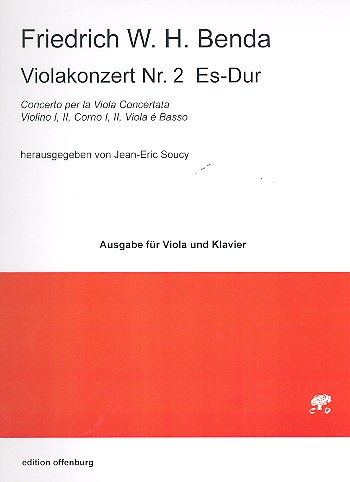 Konzert Es-Dur Nr.2 für Viola und Streichorchester für Viola und Klavier