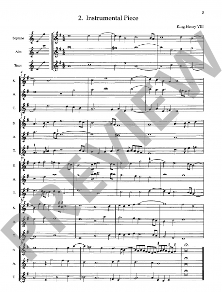 Quartett für Blockflöte Anthology 6 - English Music