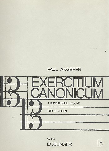 Exercitium canonicum - 4 kanonische Stücke für 2 Violen