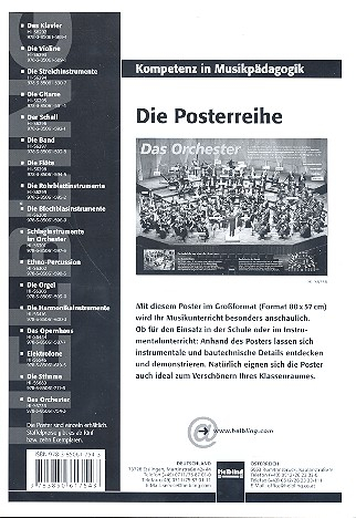Das Orchester Instrumenten - Poster