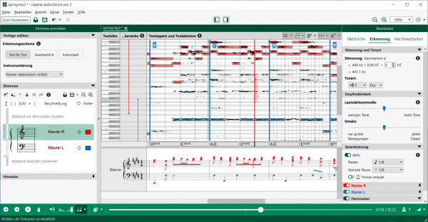 Musik-Software Capella audio2score pro