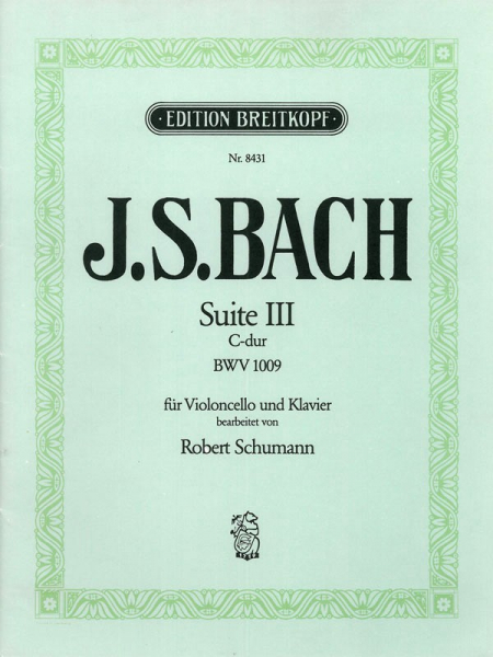 Suite C-Dur Nr.3 BWV1009 für Violoncello und Klavier