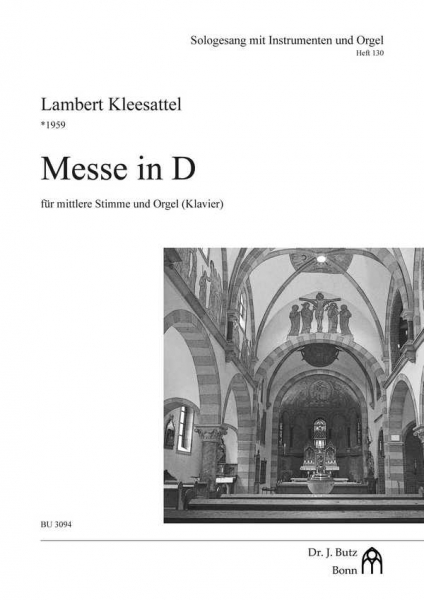 Messe in D für mittlere Stimme und Orgel (Klavier)