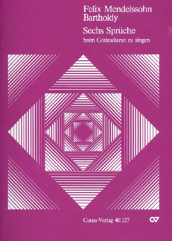 6 Sprüche beim Gottesdienst zu singen op.79 für 8stg. Chor
